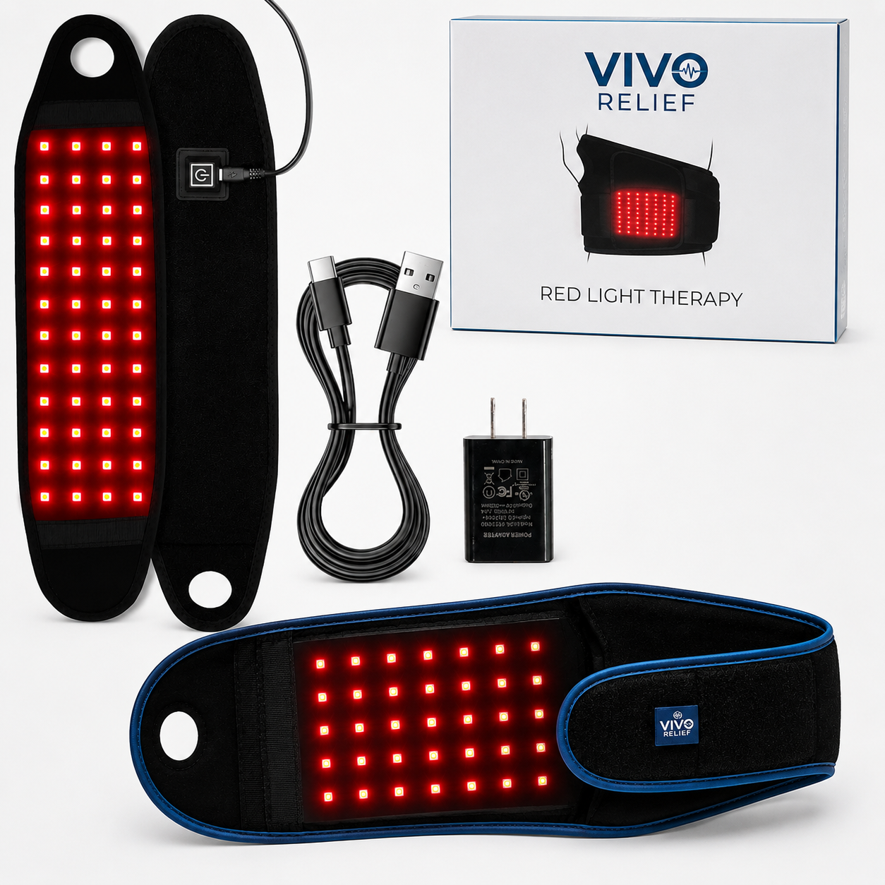 VIVO Relief Red Light Therapy Wrist Wrap