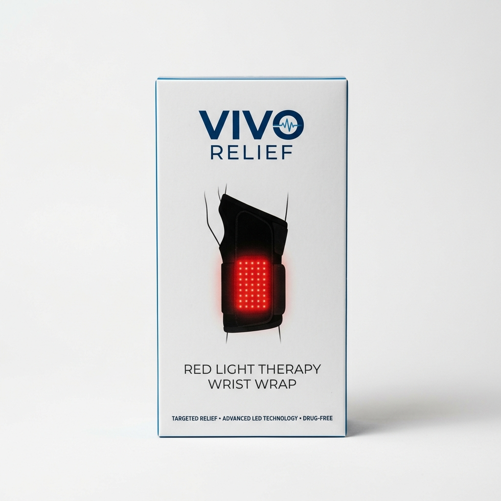 VIVO Relief Red Light Therapy Wrist Wrap