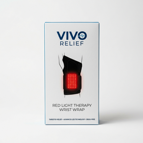 VIVO Relief Red Light Therapy Wrist Wrap
