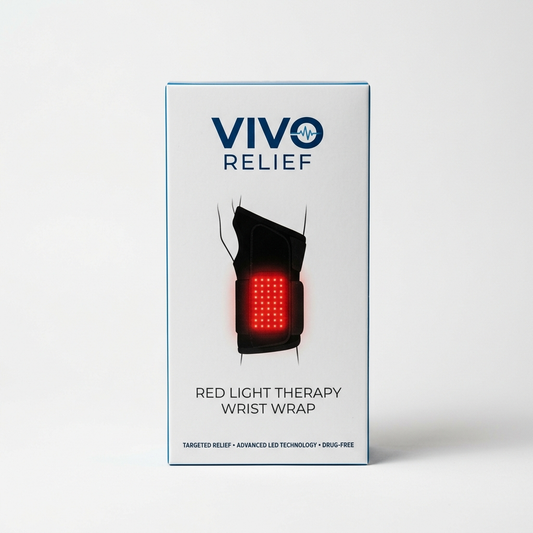 VIVO Relief Red Light Therapy Wrist Wrap